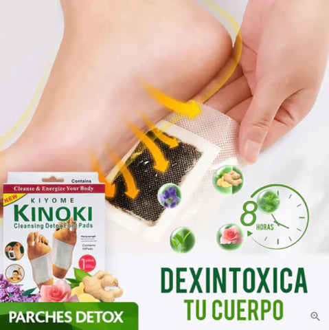 Image of PARCHES DESINTOXICANTES KINOKI KIYOME POR 10 U.
