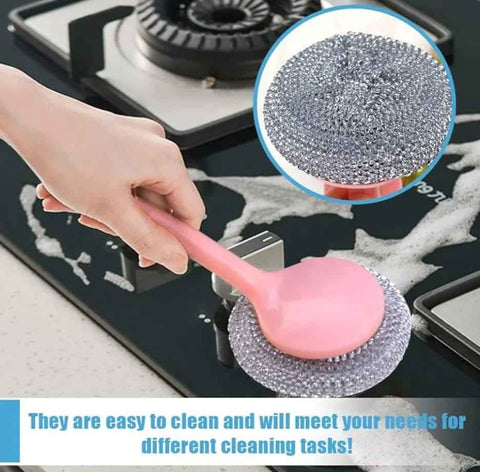 Image of SET DE LIMPIEZA DE ALAMBRE PREMIUM ( INCLUYE 5 PAÑOS , 1 MANOPLA , 1 CEPILLO )