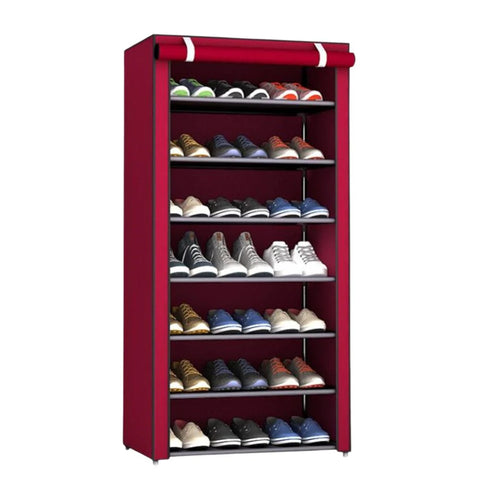 Image of ZAPATERA CON CUBIERTA DE TELA 9 NIVELES