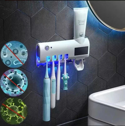 Image of ESTERILIZADOR DE CEPILLO UV MAS DISPENSADOR  PREMIUM